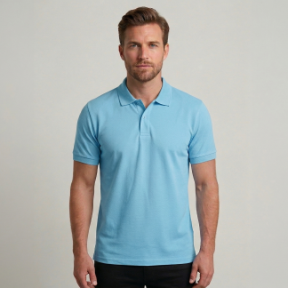 Mavi Polo likralı pike