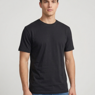 Siyah Basic Tshirt %100 Pamuk