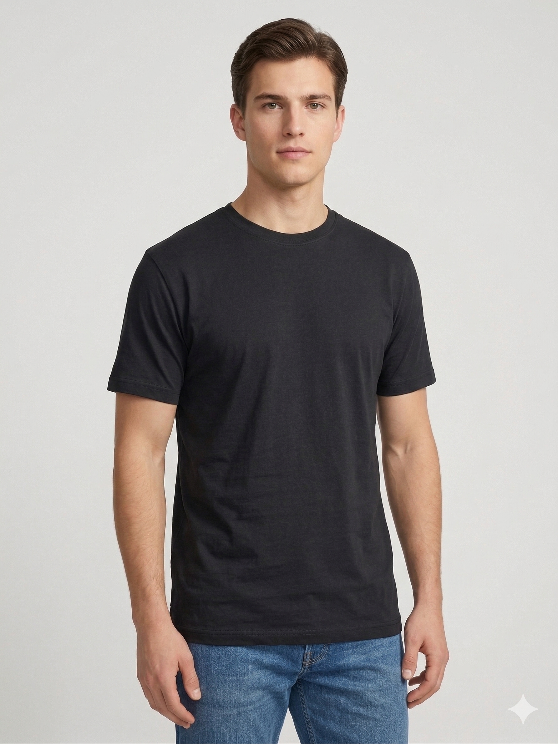 Siyah Basic Tshirt %100 Pamuk