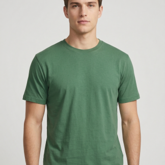 Yeşil Basic Tshirt %100 Pamuk